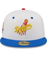 Men's New Era White/Royal Atlanta Braves 150th Anniversary Cherry Lolli 59FIFTY Fitted Hat