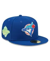 New Era Men's White, Coral Toronto Blue Jays 1992 World Series Strawberry  Lolli 59FIFTY Fitted Hat