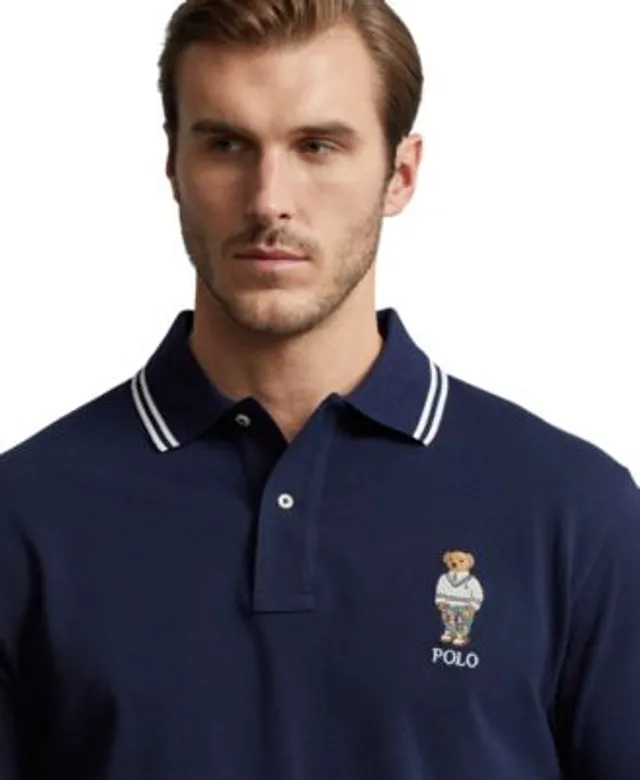 Polo Ralph Lauren Men's Big & Tall Mesh Graphic Polo Shirt - Macy's