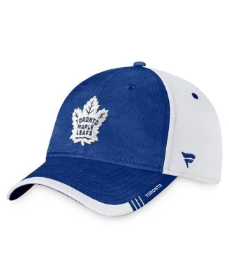 Toronto Maple Leafs adidas Team Classics Striped Cuffed Knit Hat with Pom -  Blue