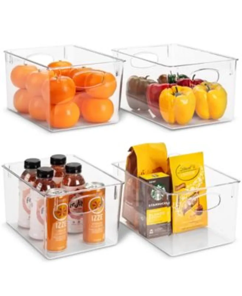 Sorbus Clear Stackable Pull-out Refrigerator Organizer Bins (2