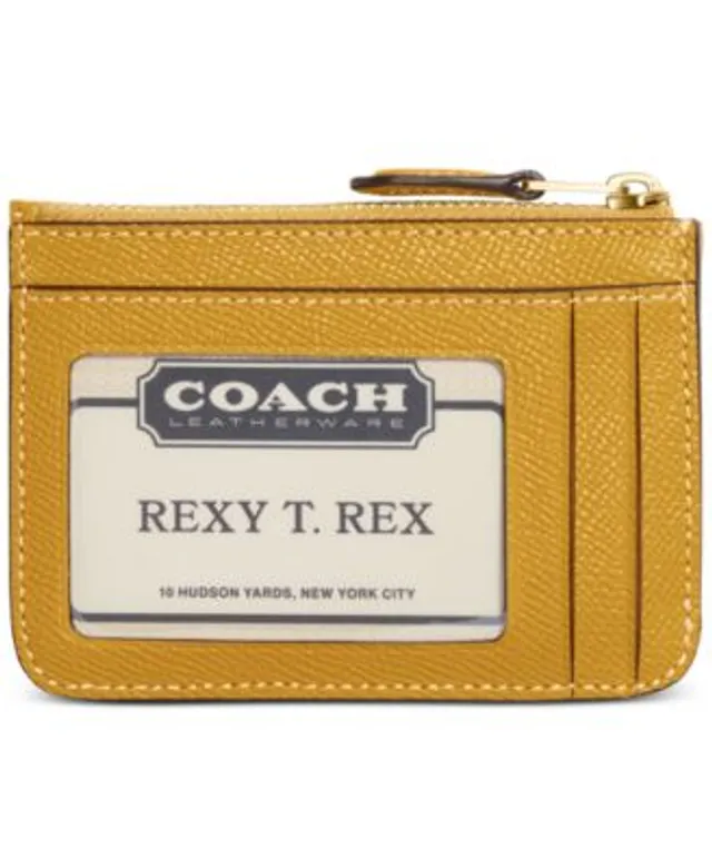 Coach Small Metallic Leather Card Case
