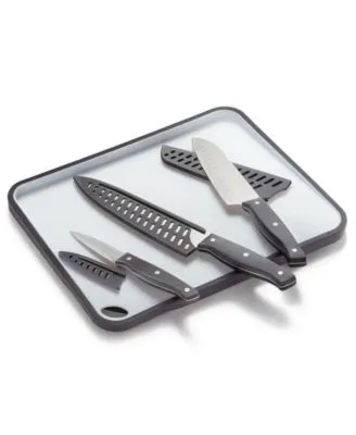 7-Pc. Kitchen Knife, Sheath & Board Set, Created for Macy's