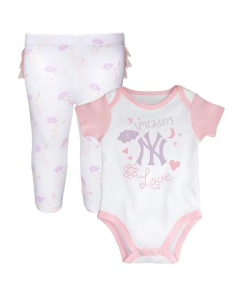 San Francisco Giants Newborn & Infant Little Slugger Two-Pack Bodysuit Set  - White/Heather Gray