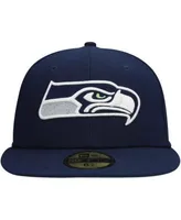 Men's New Era College Navy Seattle Seahawks Crown Super Bowl XLVIII  Champions 59FIFTY Fitted Hat