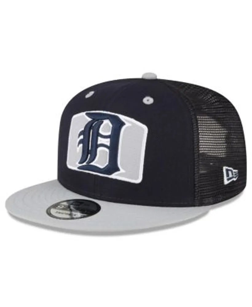 New Era Men's Navy, White Detroit Tigers Base Trucker 9FIFTY Snapback Hat