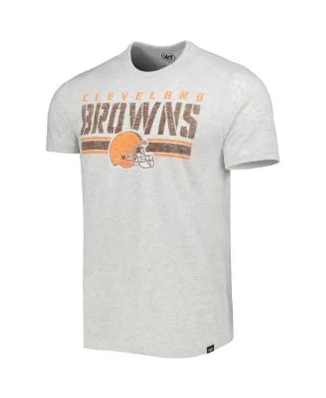 Men's Cleveland Browns Block Stripe Club Brown T-Shirt