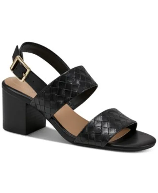 Giani Bernini Memory Foam black t-strap heel shoes Size 10M in