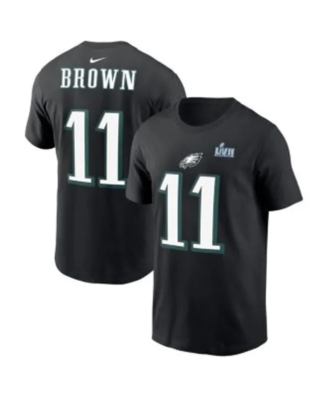 Nike Men's A.J. Brown Midnight Green Philadelphia Eagles Super Bowl LVII  Patch Game Jersey - Macy's