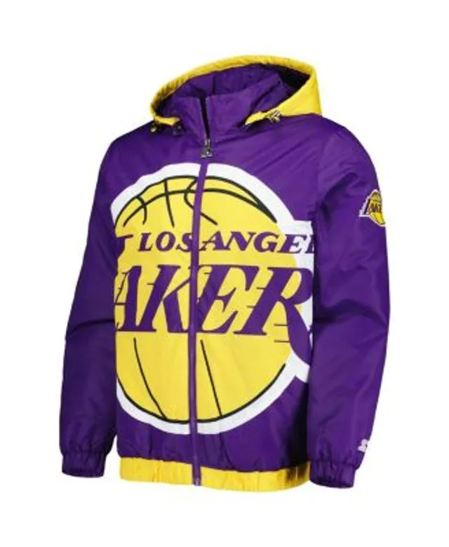 Men's Nike Gold Los Angeles Lakers 75th Anniversary Courtside Windrunner Raglan Hoodie Full-Zip Jacket