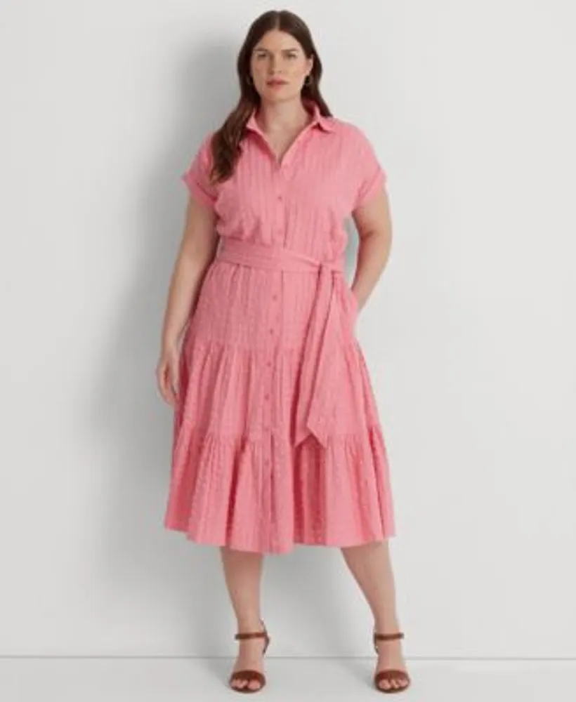 Lauren Ralph Lauren Plus A-Line Tiered Dress | Hawthorn Mall