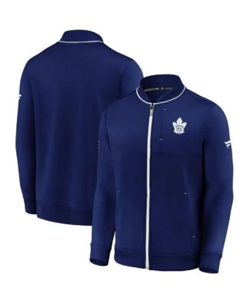 Fanatics Branded Blue Toronto Maple Leafs Authentic Pro Rink Quarter-Zip Jacket