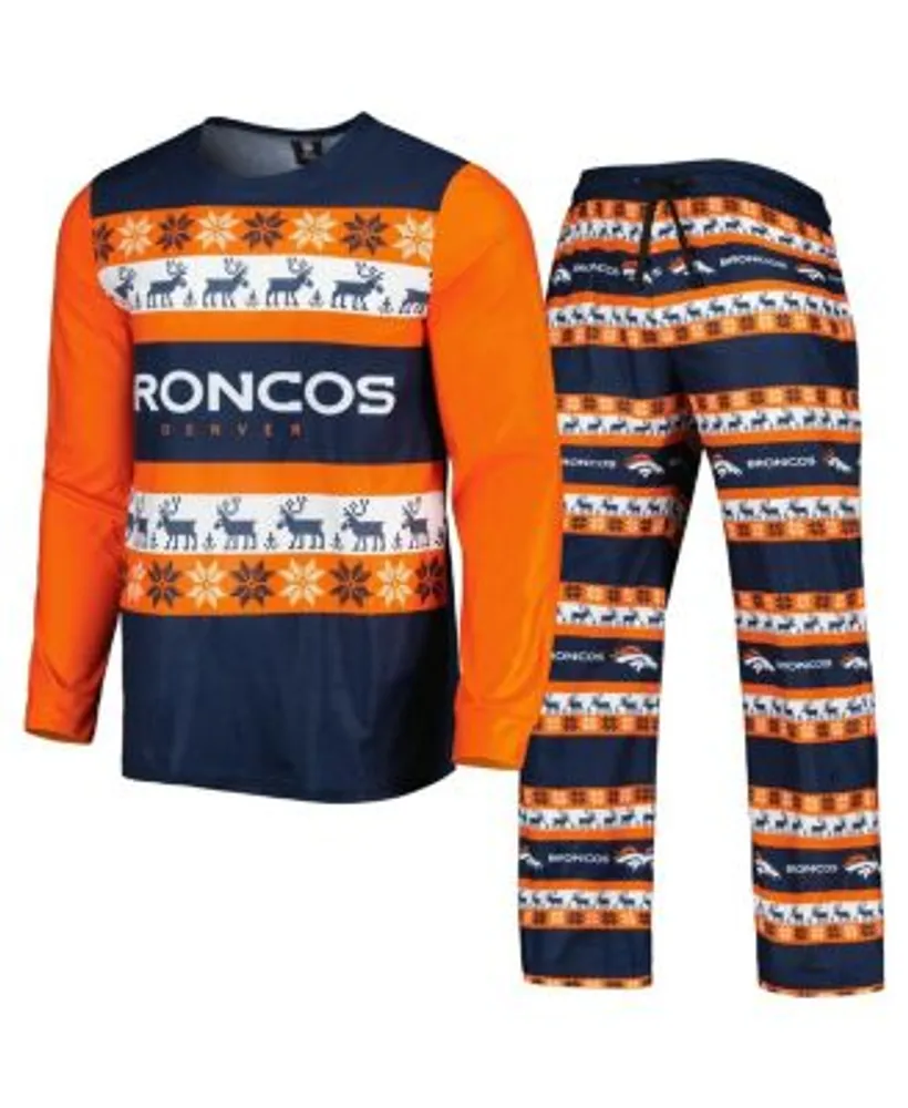 Men's FOCO Navy Chicago Bears Ugly Sweater Long Sleeve T-Shirt