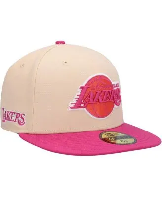 Men's Los Angeles Dodgers New Era Pink 2020 World Series Red Undervisor  59FIFTY Fitted Hat