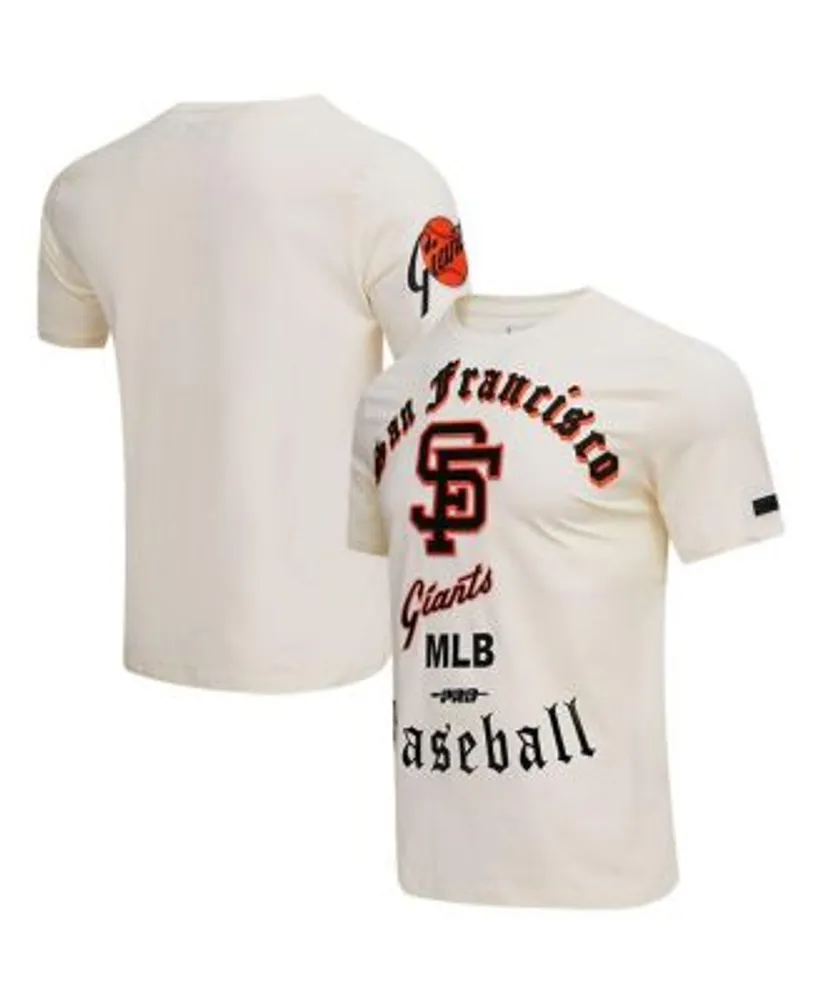 Pro Standard Men's Cream San Francisco Giants Cooperstown Collection Old  English T-shirt