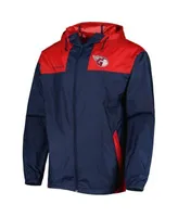 Men's Columbia Navy/Orange Houston Astros Omni-Shade Flash Forward  Challenger Full-Zip Windbreaker Jacket