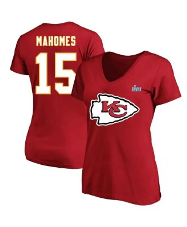 Patrick Mahomes Kansas City Chiefs Majestic Threads Women's Name & Number  T-Shirt - Pink
