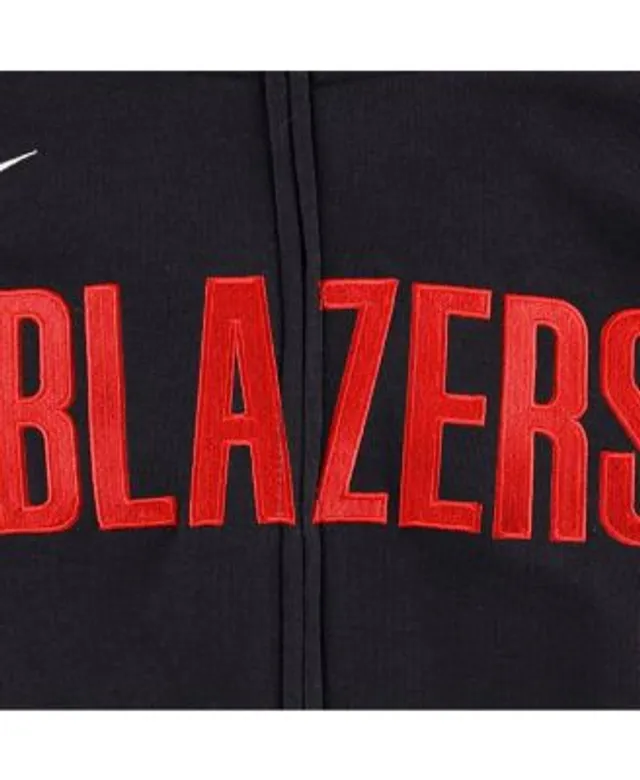 Nike Big Boys Black Portland Trail Blazers Courtside Showtime Performance  Full-Zip Hoodie - Macy's