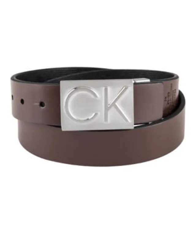 Calvin Klein Women's Two-in-One Reversible CK Monogram Buckle