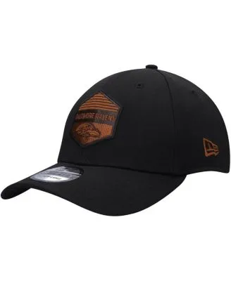 Men's New Era Black Las Vegas Raiders Gulch 39THIRTY Flex Hat Size: Medium/Large