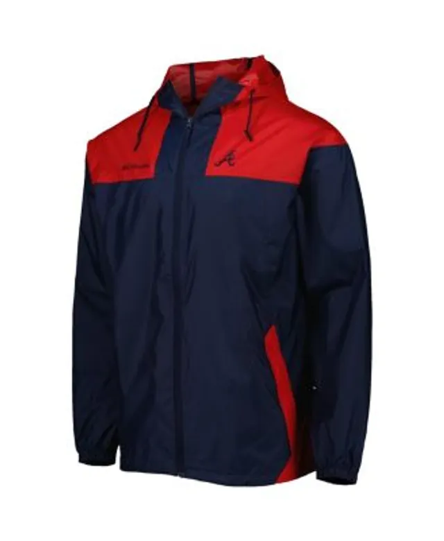 Men's Columbia Navy/Red St. Louis Cardinals Omni-Shade Flash Forward Challenger Full-Zip Windbreaker Jacket Size: Small