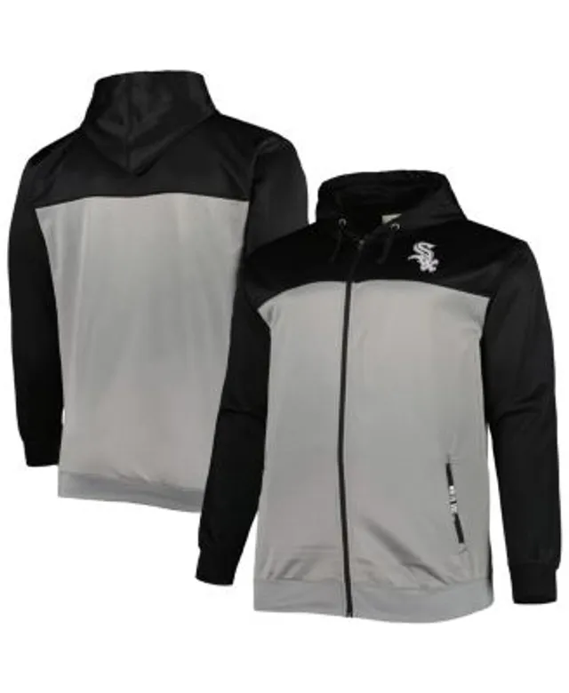 Profile Men's Black and White Pittsburgh Pirates Big Tall Fleece Half-Zip  Hoodie