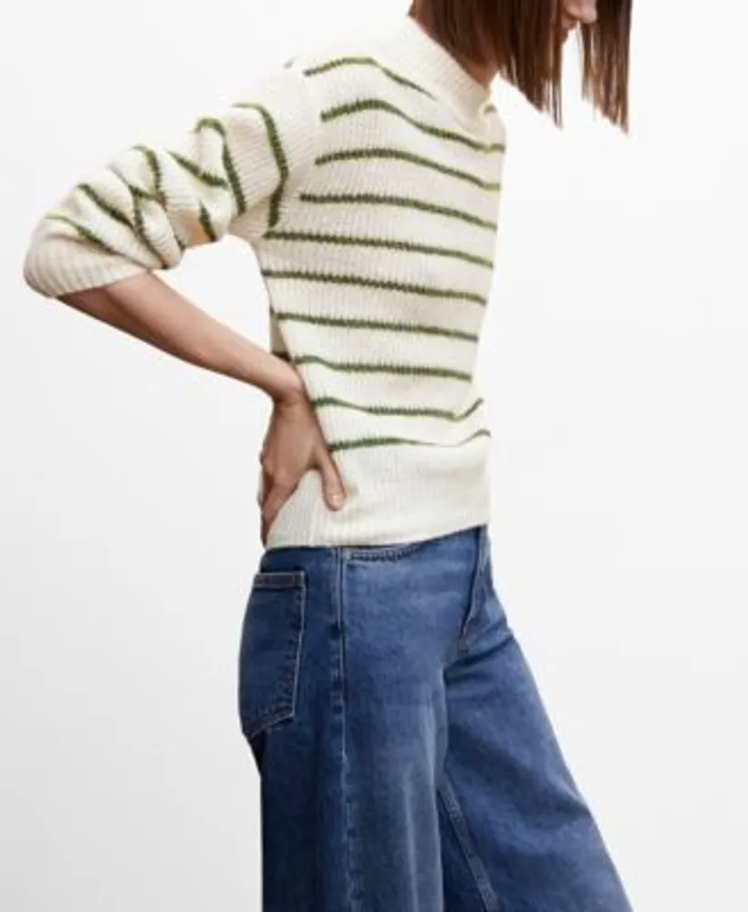 MANGO Women's Lurex Stripes Sweater | Hawthorn Mall