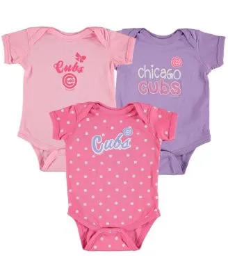 Newborn & Infant Black/White/Gray Chicago White Sox Change Up 3-Pack Bodysuit Set