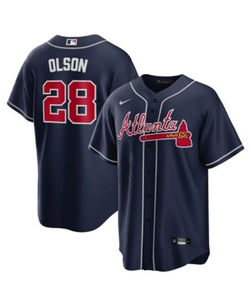 Men's Atlanta Braves Matt Olson Nike White Home Replica Player Jersey