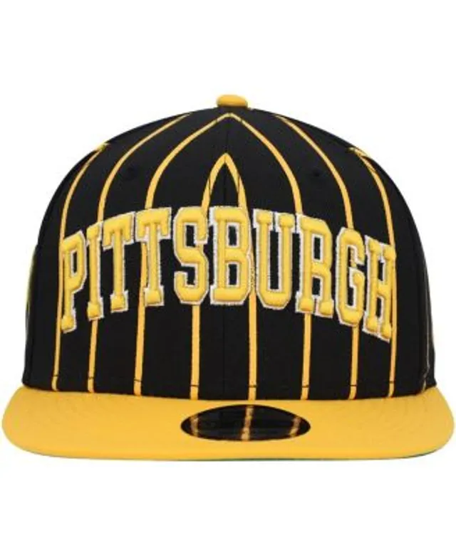 Pittsburgh Steelers New Era Team Split 9FIFTY Snapback Hat - Black/Gold