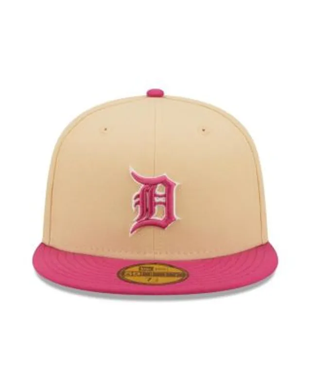 New Era Men's Orange and Pink Detroit Tigers Tiger Stadium Mango Passion  59FIFTY Fitted Hat
