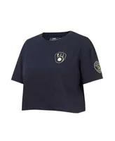 Women's Milwaukee Brewers Refried Apparel Heathered Gray/Navy