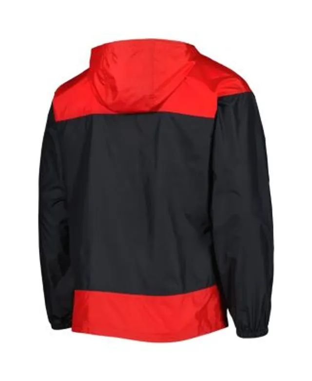 LA Clippers Mitchell & Ness Hardwood Classics Highlight Reel Windbreaker  Half-Zip Hoodie Jacket - Red/Royal