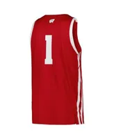 Men's Under Armour #1 Red Maryland Terrapins College Replica Basketball  Jersey