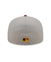 Men's New Era Khaki Oakland Athletics Stone Dim Undervisor 59FIFTY Fitted  Hat 