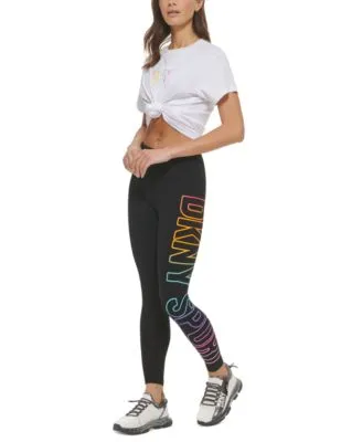 Women's Minnesota Vikings Fanatics Branded Black Wordmark Stacked Leggings