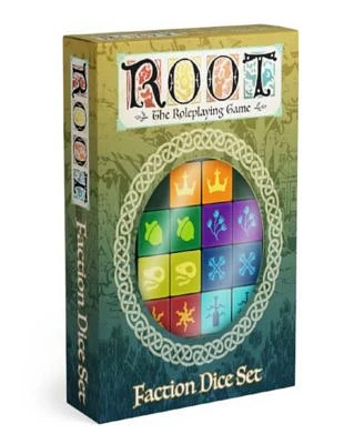 Root - The Rpg Faction Dice 14 Piece Rpg Dice To Be Used With The Roleplaying Game, Accessory, One Pair of Six-Sided Dice For Each of The 7 Woodland Factions