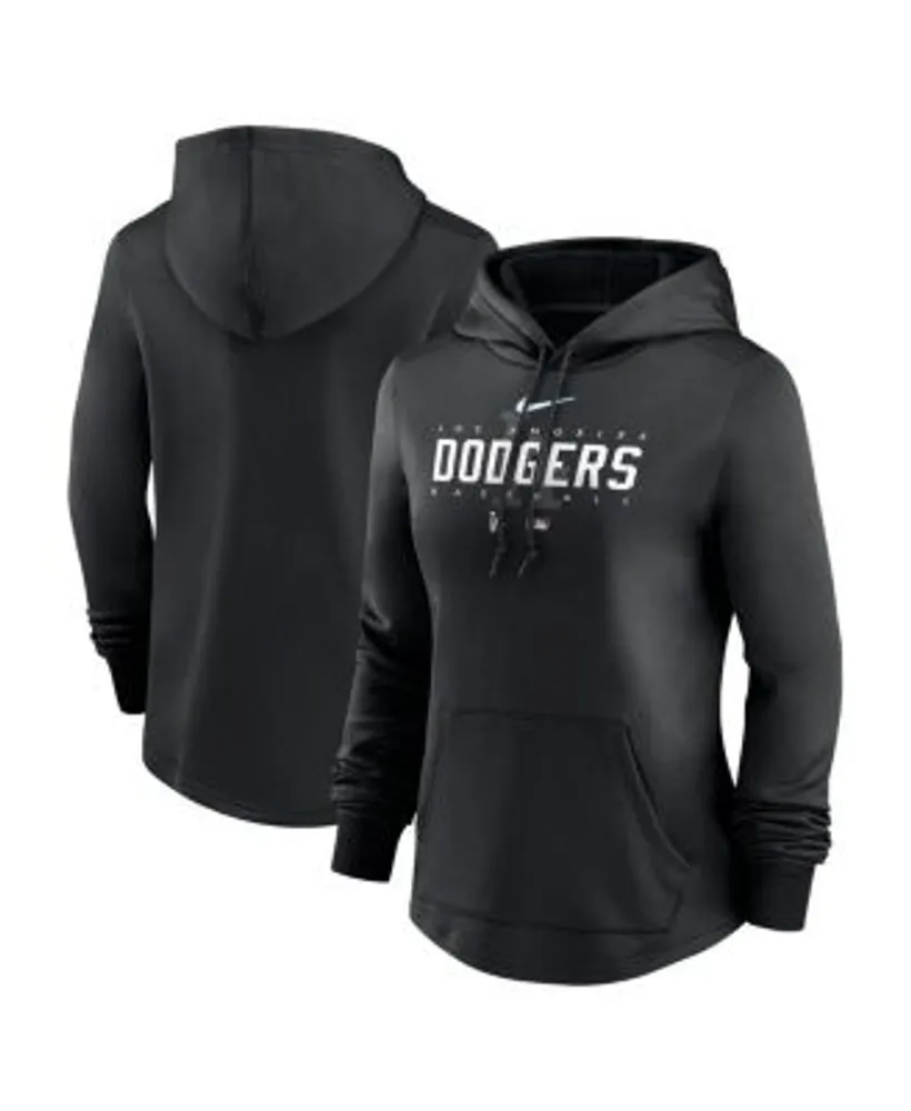 Women's Los Angeles Dodgers Nike Gray Performance Pullover Hoodie