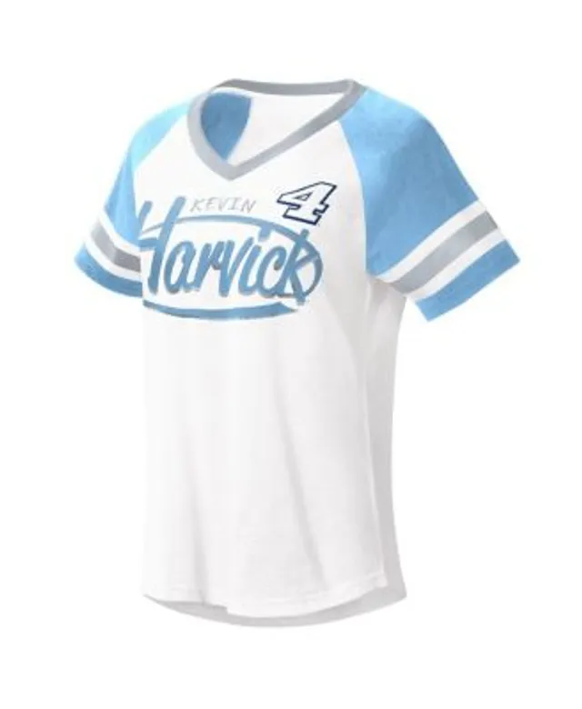 Fanatics Branded Royal/Light Blue Kansas City Royals True Classic League Diva Pinstripe Raglan V-Nec