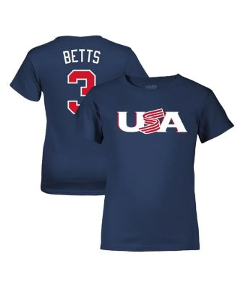 Legends Youth Boys and Girls Mookie Betts Navy USA Baseball 2023