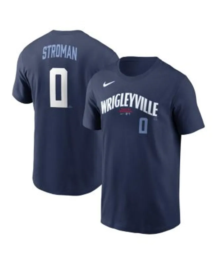 Nike Men's Marcus Stroman Navy Chicago Cubs City Connect Name and Number T- shirt