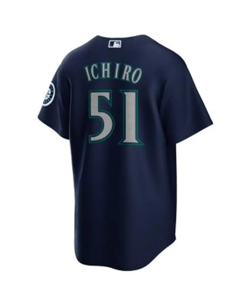 Nike Men's Ichiro Suzuki Navy Seattle Mariners Alternate Replica Player  Jersey