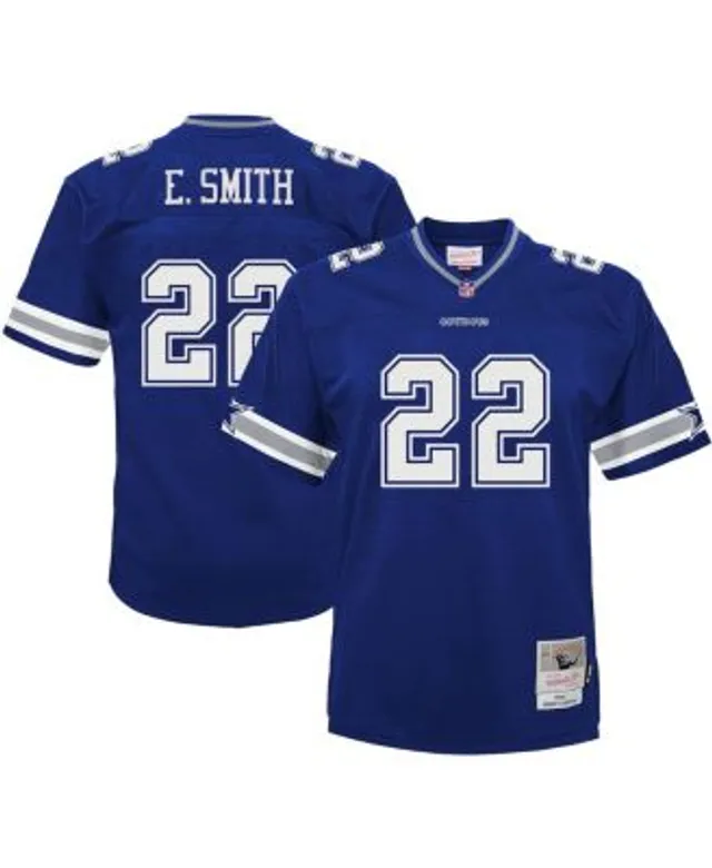 Lids Emmitt Smith Dallas Cowboys Mitchell & Ness Retired Player Mesh Name  Number Hoodie T-Shirt - Navy