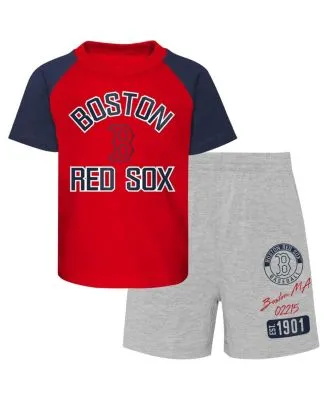 Outerstuff Infant Boys and Girls Navy, Red, Gray Cleveland Indians