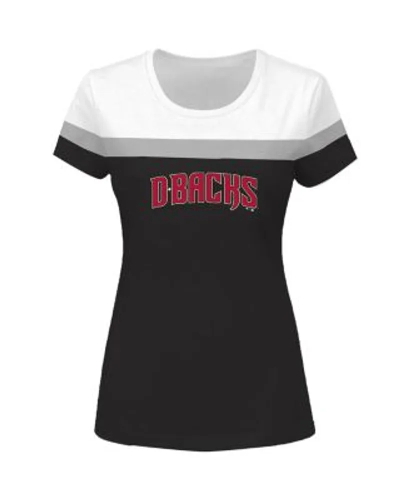 Profile Women's White, Black Arizona Diamondbacks Plus Colorblock T-shirt