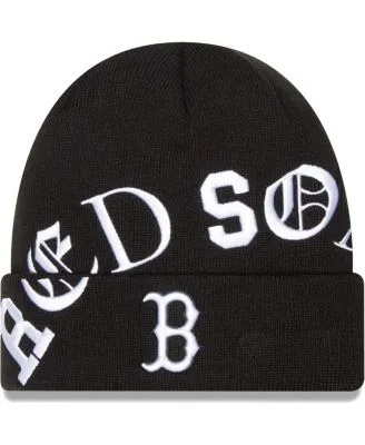 Detroit Tigers New Era Letter Cuff Knit Hat - Black