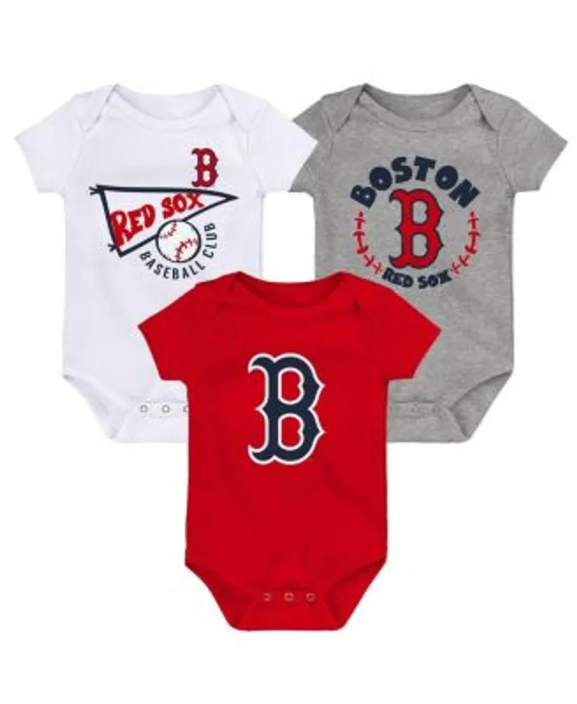 Outerstuff Infant Boys and Girls Red White Heather Gray Boston Sox