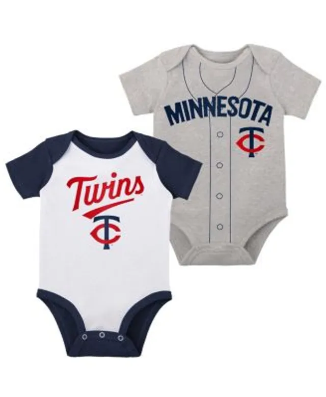 Newborn Red/Heathered Gray Cincinnati Reds Double Two-Pack Bodysuit Set