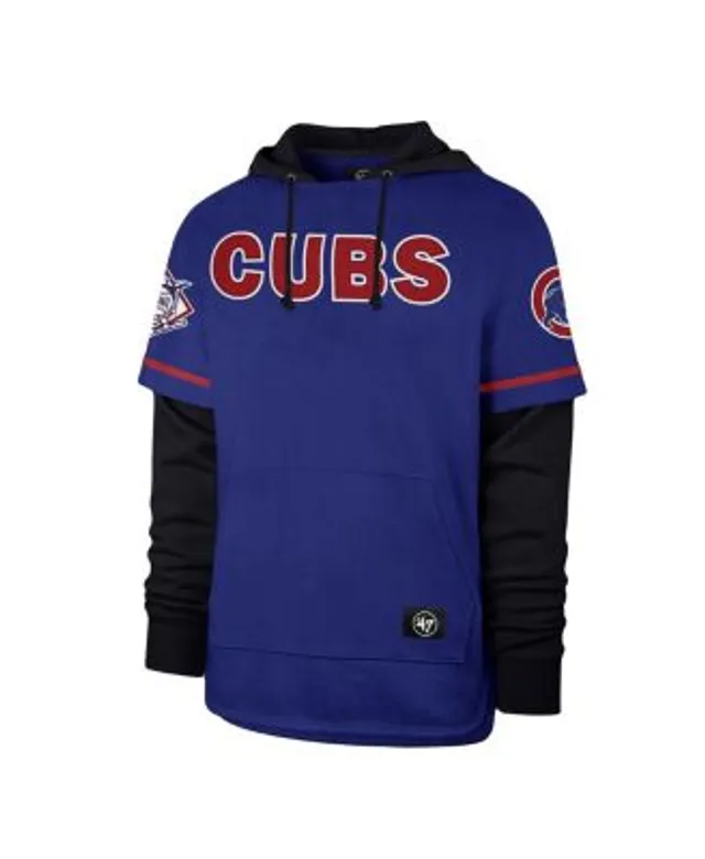 Men's '47 Cream Chicago Cubs Trifecta Shortstop Pullover Hoodie