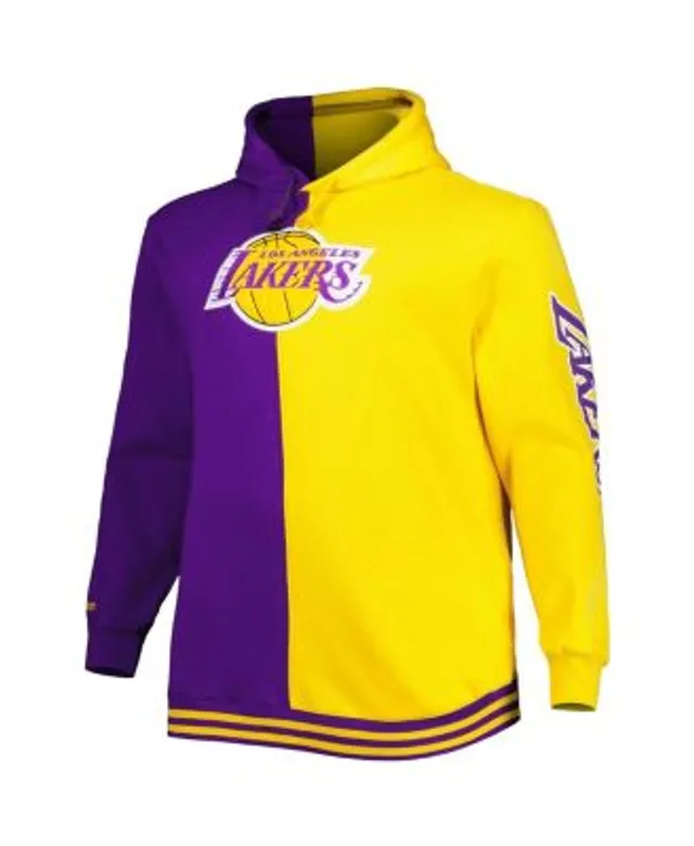 Los Angeles Lakers Mitchell & Ness Hardwood Classics Buzzer Beater Mesh  Pullover Hoodie - Purple